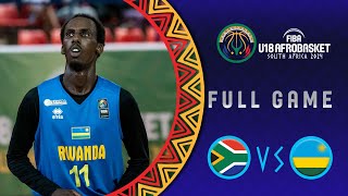 Group Phase  South Africa v Rwanda  Full Basketball Game  FIBA U18 AfroBasket 2024 [upl. by Ain]