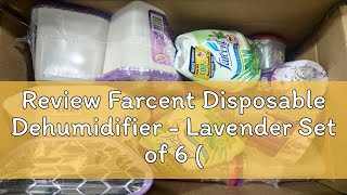 Review Farcent Disposable Dehumidifier  Lavender Set of 6 500ml each [upl. by Lina]