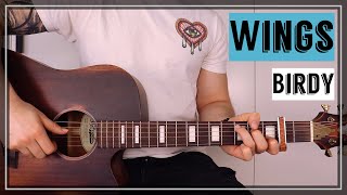 Wings  Birdy  Guitar TutorialLesson  Easy How To Play Chords [upl. by Pik]