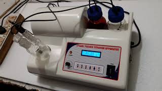 Microprocessor Karl fischer Titration Apparatus [upl. by Aneerahs]