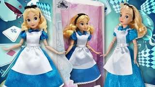 Alice in Wonderland 🎩☕️ Disney Store Classic Doll Unboxing  Review 🃏🐛🫖 [upl. by Nelo665]