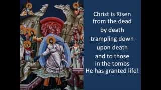 quotChrist is Risenquot  The Paschal Troparion Official English Translation [upl. by Esilrac260]