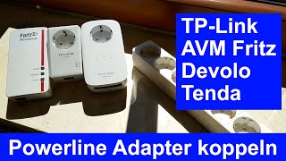 AVM Fritz und TP Link Powerline Adapter koppeln Homeplug AV  dLAN [upl. by Seldon331]