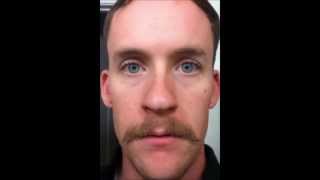 82 days handle bar mustache time lapse [upl. by Namyl]