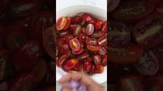 Summertime Cherry Tomato Salad 🍅 [upl. by Nedlog]