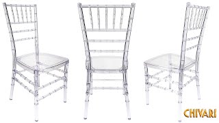 ProClear Chiavari Chair by Chivari  The perfect wedding chair [upl. by Maroney86]