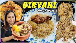 I only ate BIRYANI for 24 Hours  Food Challenge  Eating all types of Biryani [upl. by Roseann551]