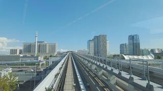 Yurikamome Line Toyosu to Shimabshi 4k DJI Osmo Pocket 3 ASMR [upl. by Mackler433]