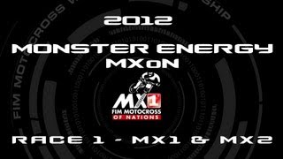 2012 Monster Energy Motocross of Nations  MXoN  FULL Race 1  MX1 amp MX2 [upl. by Ahseken]