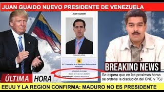 Juan Guaidó reemplaza a Maduro y asume presidencia [upl. by Breech]