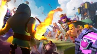 CLASH ROYALE  BAÚ MUITO MÁGICO DA ARENA 5  MAGO ESPELHO E VENENO [upl. by Ithnan]