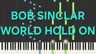 bon sinclarworld hold onrallentatoslowpiano facile easy tutorial [upl. by Luapnoj]