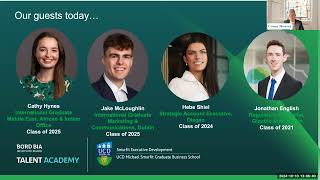 Bord Bia international Graduate Programme Information Webinar 2024 [upl. by Ohs]