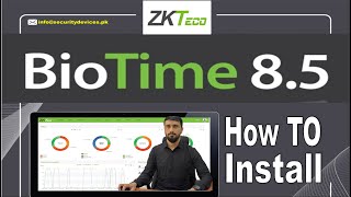 ZKteco Bio Time 85 Installation how to Guide Urdu Tutorial [upl. by Maitund]