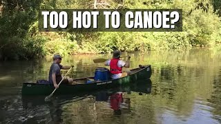 WILD CAMPING WITH A CANOE  River Wey England  Heatwave [upl. by Mixam77]