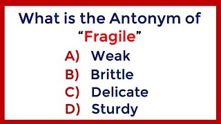 English Antonyms Quiz  📖 Can You Pass This English Test ✍️ [upl. by Dardani]