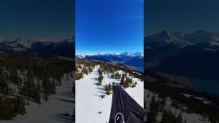 Soaring Over Snowy Peaks 🏔️  Winter Flight from Niederhorn Shorts [upl. by Padegs]