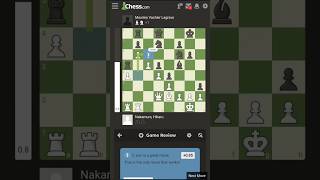 Knight sac 😅Hikaru vs MVL  chess tricks chessgrandmaster viralvideo edit shorts [upl. by Nyberg]