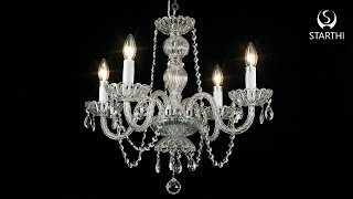 4Light Crystal Chandelier Assembling and Installation Video [upl. by Alyl960]