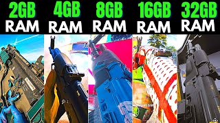 THE FINALS 2gb ram 4gb ram vs 8gb ram vs 16gb ram vs 32gb ram [upl. by Hasila]