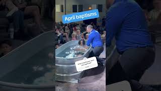 We love baptism Sunday Praise God for new life in Christ baptism [upl. by Kimbell]