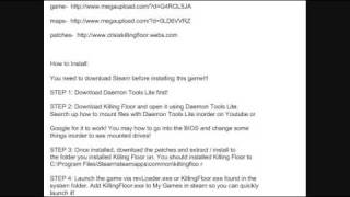 HOW TO GET KILLING FLOOR  MAPS AND PATCHES [upl. by Eico955]