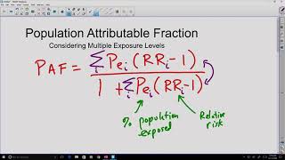 Population Attributable Fraction part 2 [upl. by Aubert140]