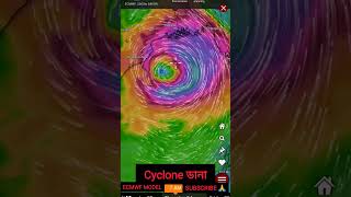 CYCLONE DANAECMWF MODELdana cyclonedana cyclone weatherupdate youtubeshorts [upl. by Cud388]