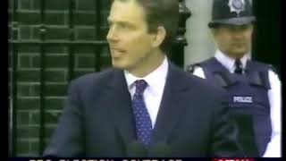 Tony Blair Elected British Prime Minister  1997 [upl. by Hart]