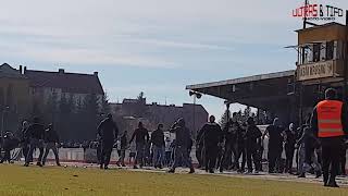 4L Karpaty Krosno  JKS Jaroslaw RozrĂłba riots 20190317 [upl. by Gnohc800]