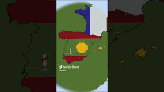 Building Spain in 3 Scales spain spanish maps flags minecraft [upl. by Harimas]