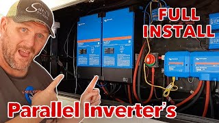 Installing Victron Multiplus II parallel in an RV rvlife rvliving [upl. by Auqinimod]