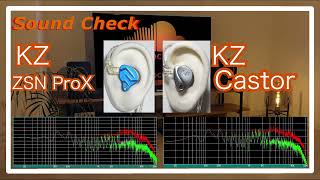 KZ ZSN ProX vs KZ Castor IEMs Chinese InEar Sound Comparison 中華イヤホン音比較 [upl. by Donella]