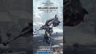 Bazelgeuse Armor amp Weapon Set  MHW Iceborne monsterhunter bazelgeuse armor weapon showcase [upl. by Akirej256]