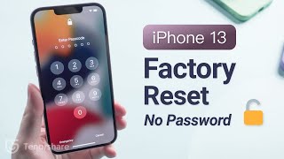 Top 3 Ways to Factory Reset iPhone 13 without Password If Forgot [upl. by Joachim603]