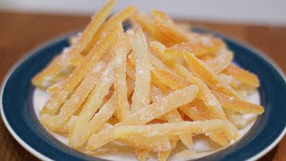 How to Make Candied Orange Peel  Easy Candied Citrus Peel Recipe [upl. by Llennor711]