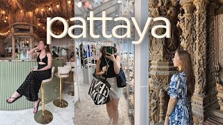 Exploring Pattaya Thailand  night market Sanctuary of Truth beach House of Benedict etc [upl. by Sarina160]