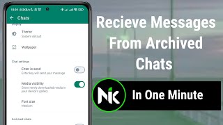 How To Receive New Messages From Archived Chats [upl. by Goran633]