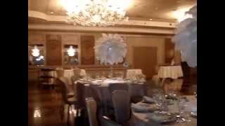 White Ostrich Feather Centerpiece Rentals at Russos on the Bay Howard Beach NY [upl. by Franklyn]