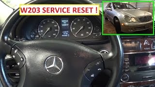 Mercedes W203 Service Reset Service A Reset C180 C200 C220 C230 C240 C270 C280 C350 [upl. by Burdelle]