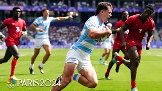 Argentina v Kenya  Paris Olympics 2024 Mens Rugby Highlights  NBC Sports [upl. by Raamal341]