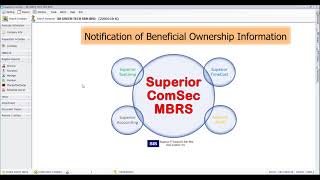 Superior ComSec  Notification of Beneficial Ownership Information [upl. by Otto]