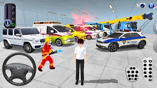 Police Car G Wagon amp All Super Car Parking in Garage amp 3D City Crazy Driving  3D Driving Class [upl. by Alaine]