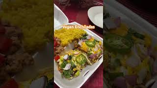 Vegan Enchiladas🍀🌮 Recipe In description plantbasedenchiladas veganenchiladas enchiladasverdes [upl. by Nnazus]