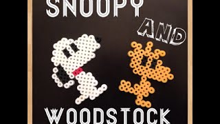 Perler Bead Snoopy and Woodstock Tutorial [upl. by Dobson]