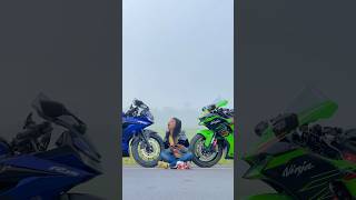 Mere Dono Bikes Ko Ride Pe Jana Hai ❣️  ZX10R amp R15  Panna Rider  shorts ktm tiktok [upl. by Morgenthaler507]