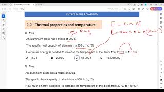 Thermal Properties and Temperature MCQ 1 to 5 [upl. by Aissej999]