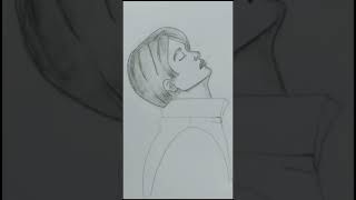 Bts jungkook💜 drawing  step by step  bts btsarmy drawing jk sketch trending viralvideo [upl. by Donia]