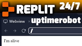 Patched Replit And Uptimerobot Updates Replit Webview [upl. by Pompea]