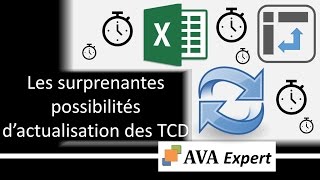 EXCEL  Les surprenantes possibilités dactualisation des TCD [upl. by Lehpar415]